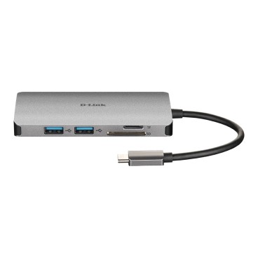 D-Link DUB-M810 station d'accueil Avec fil USB 3.2 Gen 1 (3.1 Gen 1) Type-C Argent