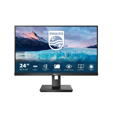 Philips S Line 243S1 00 écran plat de PC 60,5 cm (23.8") 1920 x 1080 pixels Full HD LCD Noir