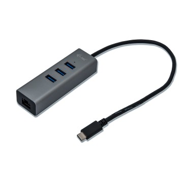 i-tec Metal USB-C HUB 3 Port + Gigabit Ethernet Adapter