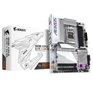 GIGABYTE B650E AORUS ELITE X AX ICE carte mère AMD B650 Emplacement AM5 ATX