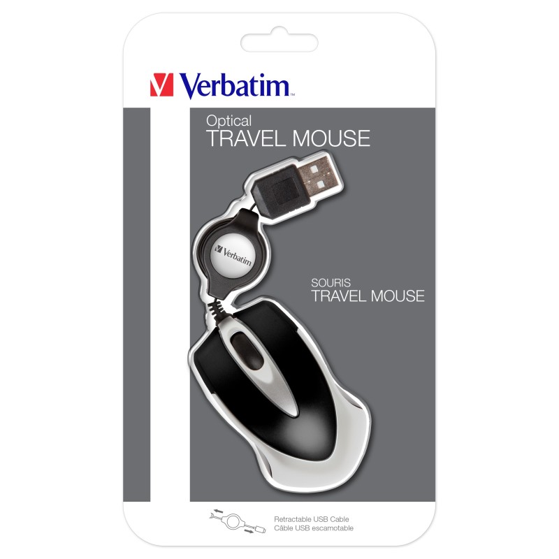 Verbatim Souris optique de voyage Go Mini - Noir