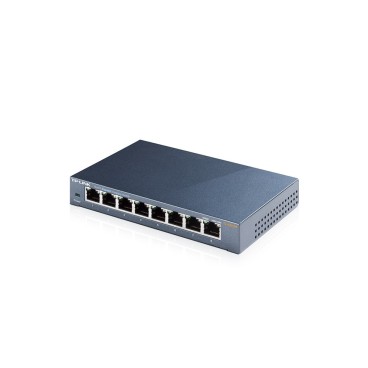 TP-Link TL-SG108 V3.0 Non-géré Gigabit Ethernet (10 100 1000) Noir