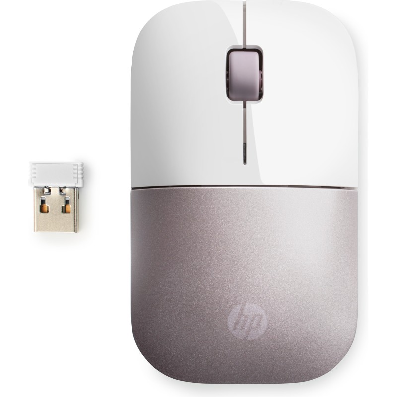 HP Souris sans fil Z3700 - Blanche rose