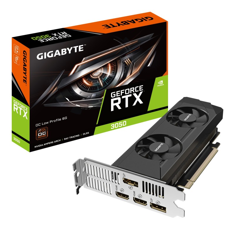 GIGABYTE GeForce RTX 3050 OC Low Profile 6G NVIDIA 6 Go GDDR6