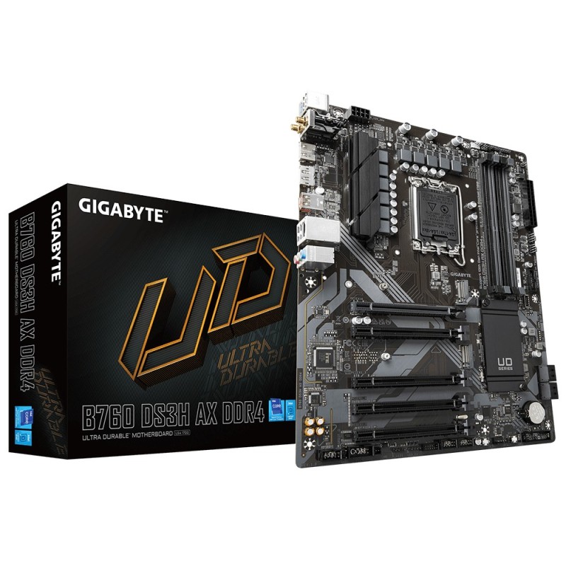 GIGABYTE B760 DS3H AX DDR4 carte mère Intel B760 Express LGA 1700 ATX