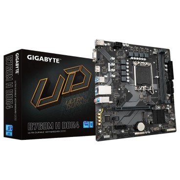 GIGABYTE B760M H DDR4 carte mère Intel B760 Express LGA 1700 micro ATX