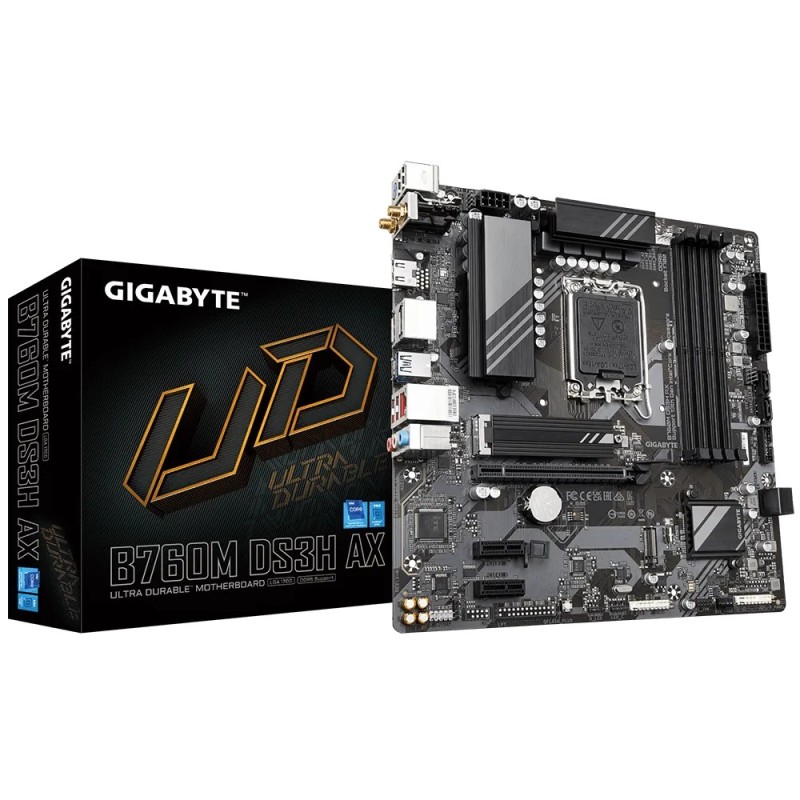 GIGABYTE B760M DS3H AX carte mère Intel B760 Express LGA 1700 micro ATX