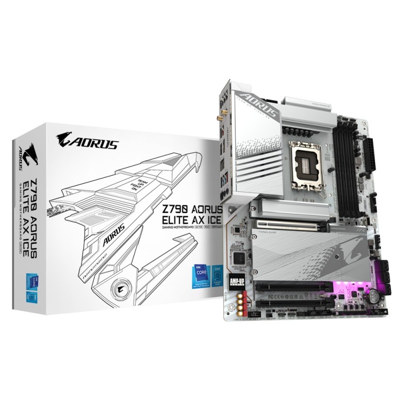 GIGABYTE Z790 AORUS ELITE AX ICE carte mère Intel Z790 Express LGA 1700 ATX