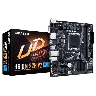 GIGABYTE H610M S2H V2 carte mère Intel H610 Express LGA 1700 micro ATX