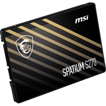 MSI SPATIUM S270 SATA 2.5 480GB disque SSD 480 Go 2.5" Série ATA III 3D NAND