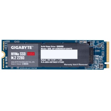 GIGABYTE GP-GSM2NE3512GNTD disque SSD 512 Go M.2 PCI Express 3.0 NVMe