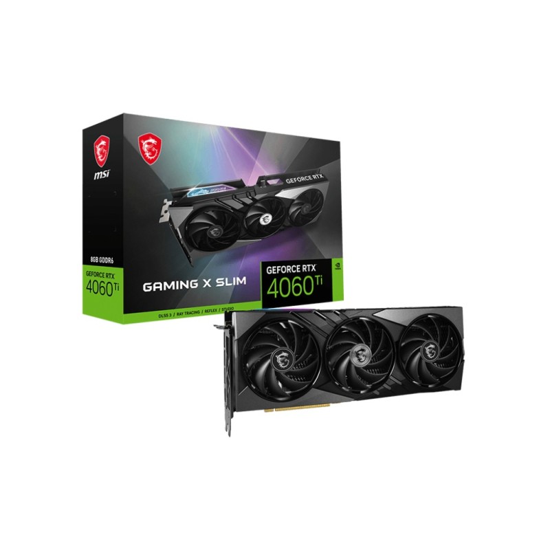 MSI GAMING GeForce RTX 4060 Ti X SLIM 8G NVIDIA 8 Go GDDR6