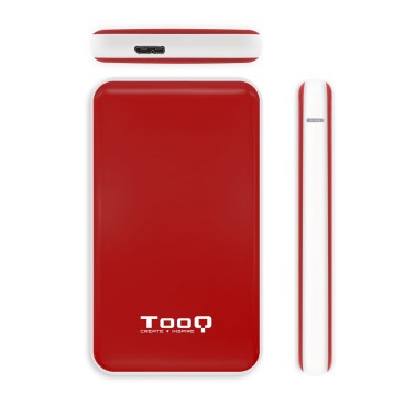 TooQ TQE-2528R Boîtier de disques de stockage Enceinte ssd Rouge 2.5"