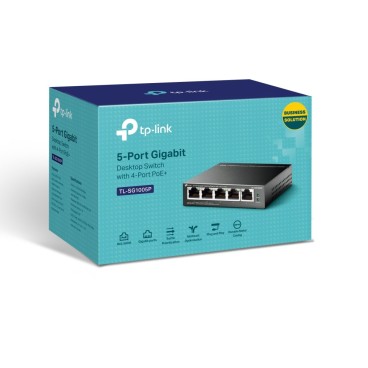 TP-Link TL-SG1005P commutateur réseau Non-géré Gigabit Ethernet (10 100 1000) Connexion Ethernet, supportant l'alimentation via