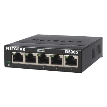 NETGEAR GS305 Non-géré L2 Gigabit Ethernet (10 100 1000) Noir