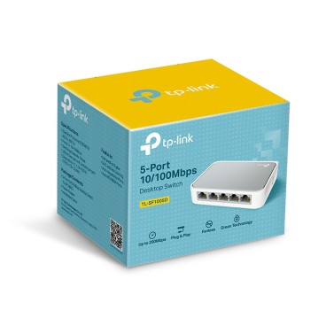 TP-Link TL-SF1005D Géré Fast Ethernet (10 100) Blanc