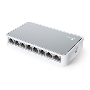 TP-Link TL-SF1008D Non-géré Fast Ethernet (10 100) Blanc