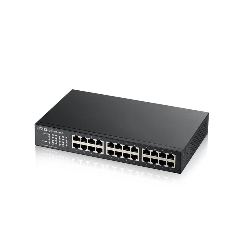 Zyxel GS1100-24E Non-géré Gigabit Ethernet (10 100 1000) Noir