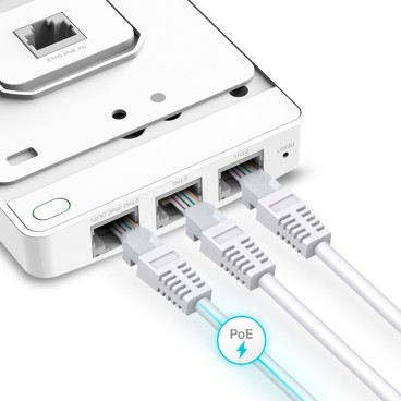 TP-Link Omada EAP615-WALL point d'accès réseaux locaux sans fil 1774 Mbit s Blanc Connexion Ethernet, supportant l'alimentation