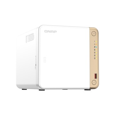 QNAP TS-462-2G serveur de stockage NAS Tower Intel® Celeron® N4505 2 Go DDR4 QNAP QTS Blanc