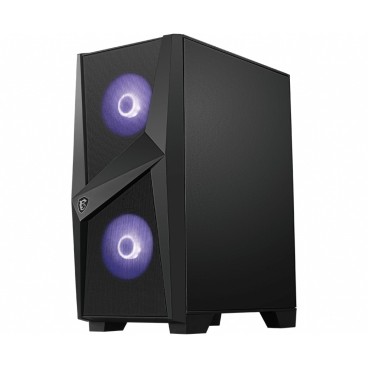 MSI MAG Forge 100M Midi Tower Noir, Transparent