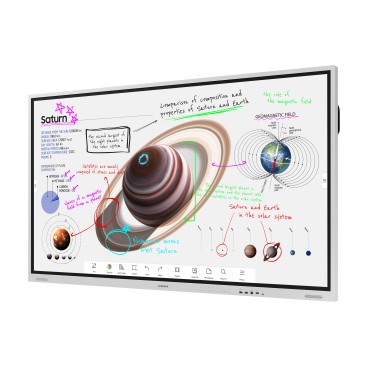 Samsung WM85B tableau blanc interactif 2,16 m (85") 3840 x 2160 pixels Écran tactile Gris, Blanc