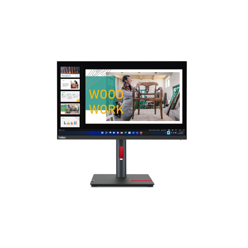 Lenovo ThinkVision P24q-30 LED display 60,5 cm (23.8") 2560 x 1440 pixels Quad HD Noir