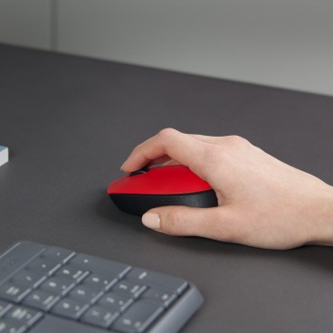 Logitech M171 Red-K souris Bureau Ambidextre RF sans fil Optique 1000 DPI