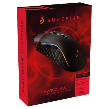 SureFire Hawk Claw souris Jouer Droitier USB Type-A Optique 6400 DPI