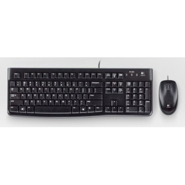 Logitech Desktop MK120 clavier Souris incluse USB AZERTY Français Noir