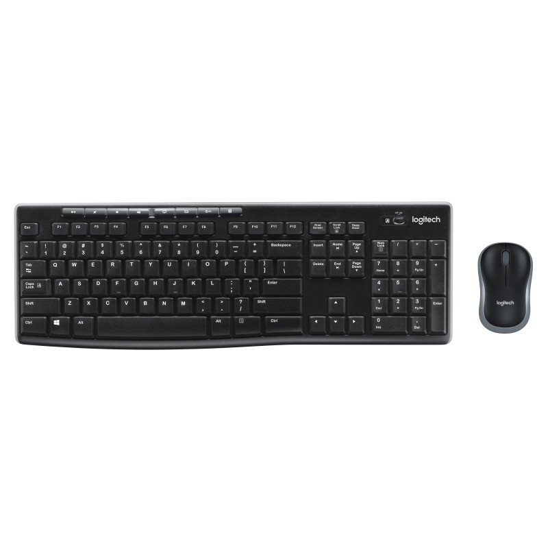 Logitech Wireless Combo MK270 clavier Souris incluse Universel USB AZERTY Français Noir