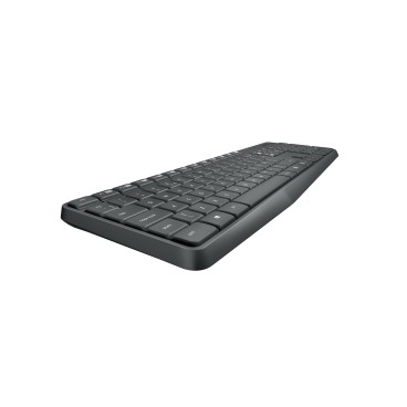 Logitech MK235 clavier Souris incluse Universel USB AZERTY Français Gris