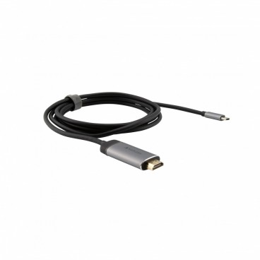 Verbatim 49144 câble vidéo et adaptateur 1,5 m USB Type-C HDMI Noir, Argent