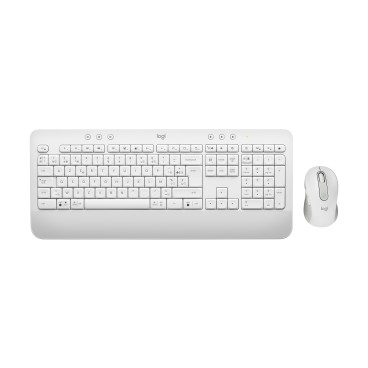 Logitech Signature MK650 Combo For Business clavier Souris incluse Bureau Bluetooth AZERTY Français Blanc