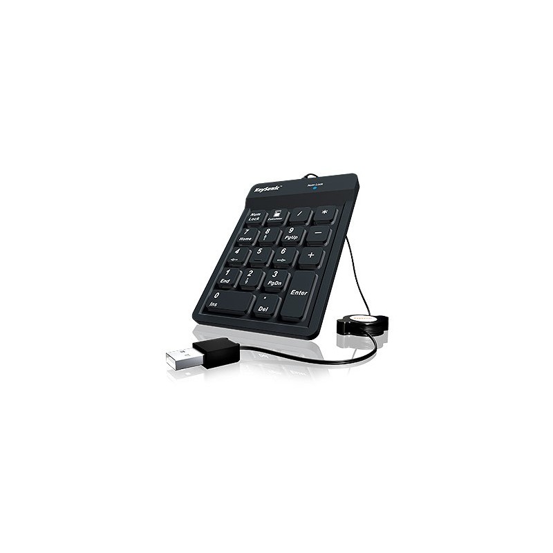 KeySonic ACK-118BK clavier numérique Universel USB Noir