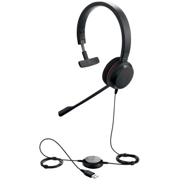 Jabra 4993-823-109 écouteur casque Avec fil Arceau Bureau Centre d'appels USB Type-A Noir