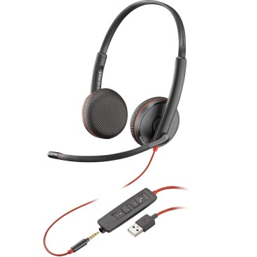 POLY Micro-casque stéréo USB-A Blackwire 3225 (lot)