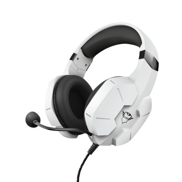 Trust GXT 323W Carus Casque Avec fil Arceau Jouer Blanc