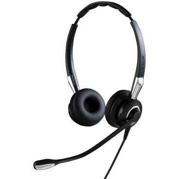 Jabra 2409-820-204 écouteur casque Avec fil Arceau Bureau Centre d'appels Noir, Argent