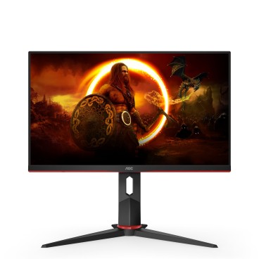 AOC G2 24G2ZU BK LED display 60,5 cm (23.8") 1920 x 1080 pixels Full HD Noir, Rouge