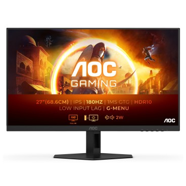 AOC 27G4XE écran plat de PC 68,6 cm (27") 1920 x 1080 pixels Full HD LCD Noir, Gris