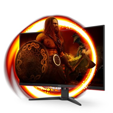 AOC G2 CQ32G2SE BK LED display 80 cm (31.5") 2560 x 1440 pixels 2K Ultra HD Noir, Rouge