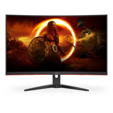 AOC G2 CQ32G2SE BK LED display 80 cm (31.5") 2560 x 1440 pixels 2K Ultra HD Noir, Rouge