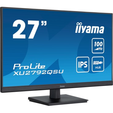 iiyama ProLite écran plat de PC 68,6 cm (27") 2560 x 1440 pixels Dual WQHD LED Noir