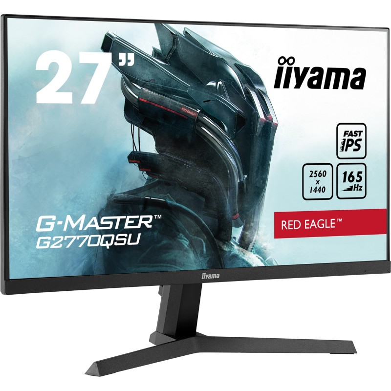 iiyama G-MASTER G2770QSU-B1 écran plat de PC 68,6 cm (27") 2560 x 1440 pixels Wide Quad HD LCD Noir