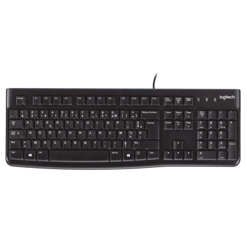 Logitech Keyboard K120 for Business clavier Universel USB AZERTY Français Noir