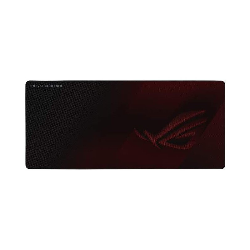 ASUS ROG Strix Scabbard II Tapis de souris de jeu Noir, Rouge