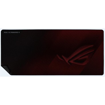 ASUS ROG Strix Scabbard II Tapis de souris de jeu Noir, Rouge