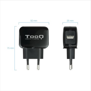 TooQ TQWC-1S01 chargeur d'appareils mobiles Universel Noir Secteur Intérieure