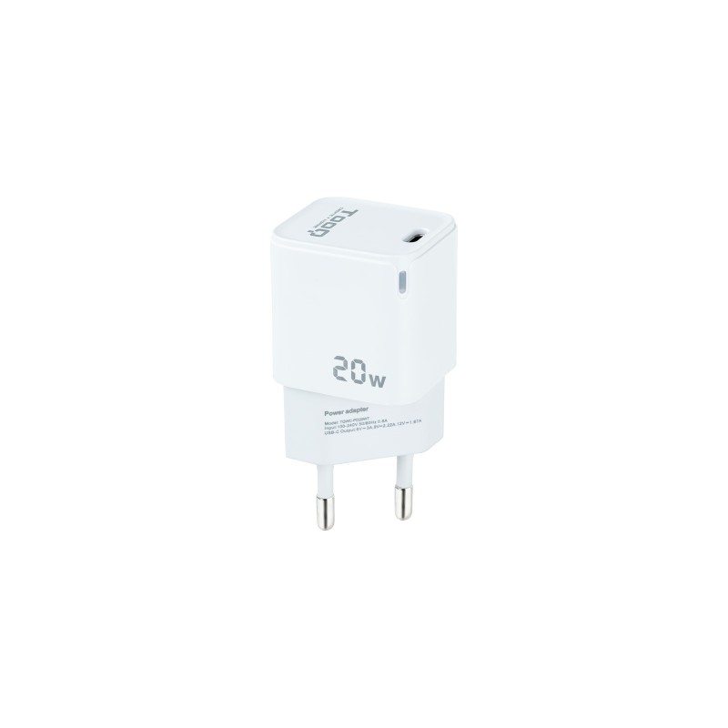 TooQ TQWC-PD20WT chargeur d'appareils mobiles Universel Blanc Secteur Charge rapide Intérieure